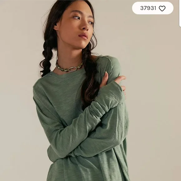 Free People Long Sleeve Tunic Top - Picture 2 of 3
